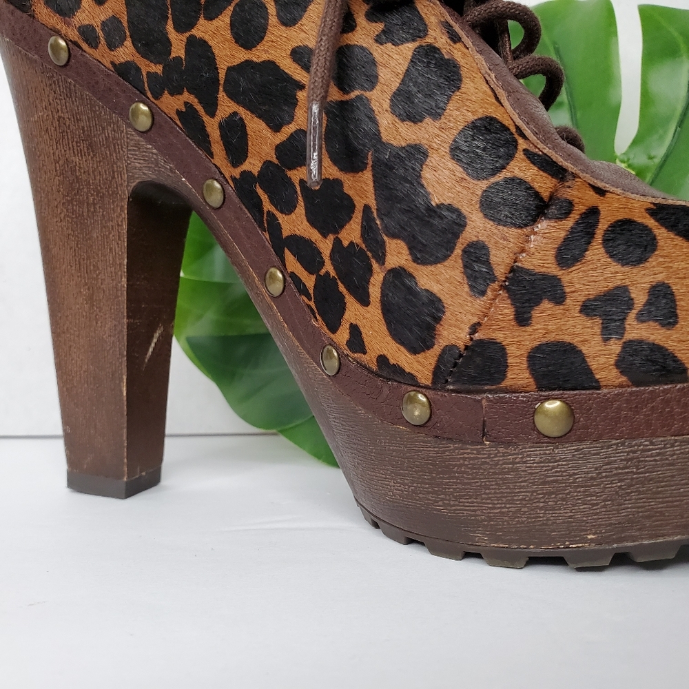 Sam Edelman Faye Clog Leopard Print Size 8 - image 6